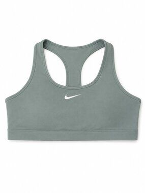 Nike Dri-FIT Gray Racerback Medium Support Sports Bra Women's Large